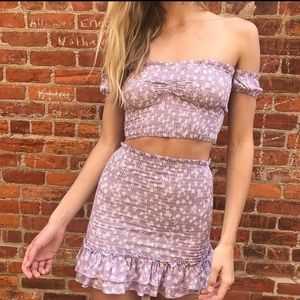 Floral Lilac Set (skirt and top)